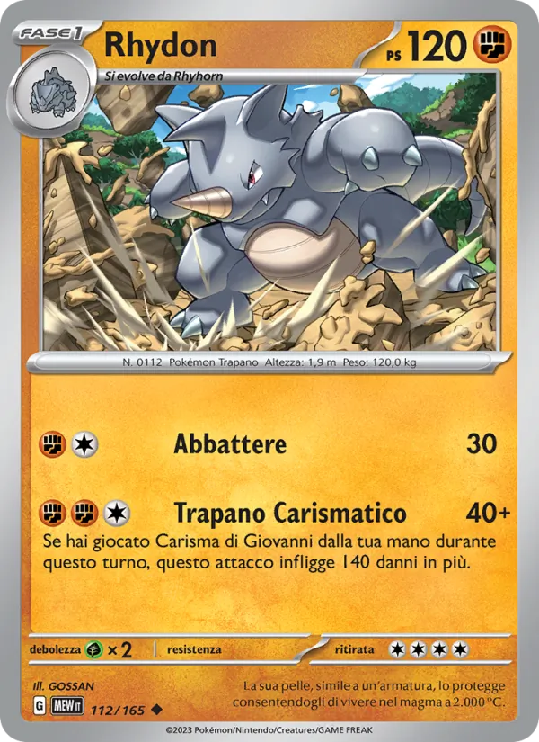 Rhydon 151 112/165