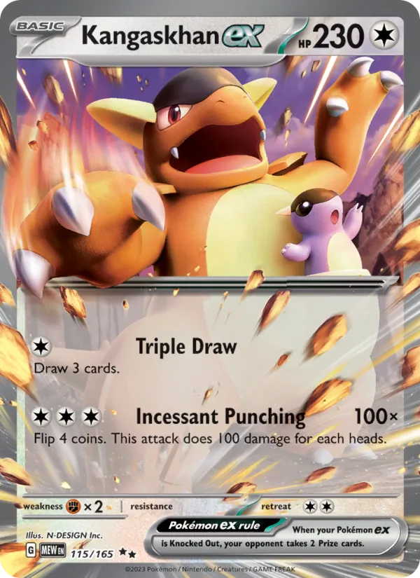 Kangaskhan ex 151 115/165