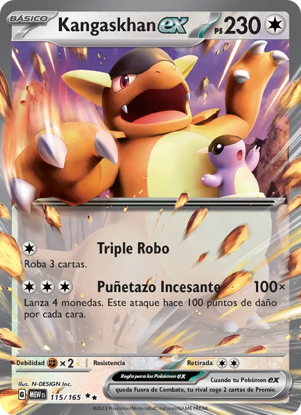 Kangaskhan ex 151 115/165