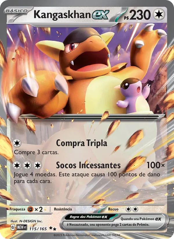 Kangaskhan ex 151 115/165