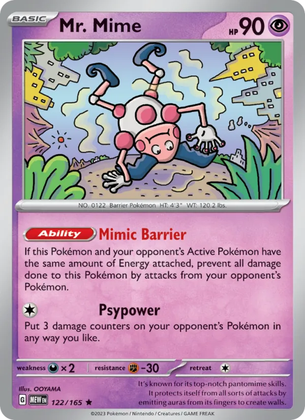 Mr. Mime 151 122/165