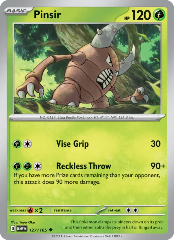 Pinsir 151 127/165
