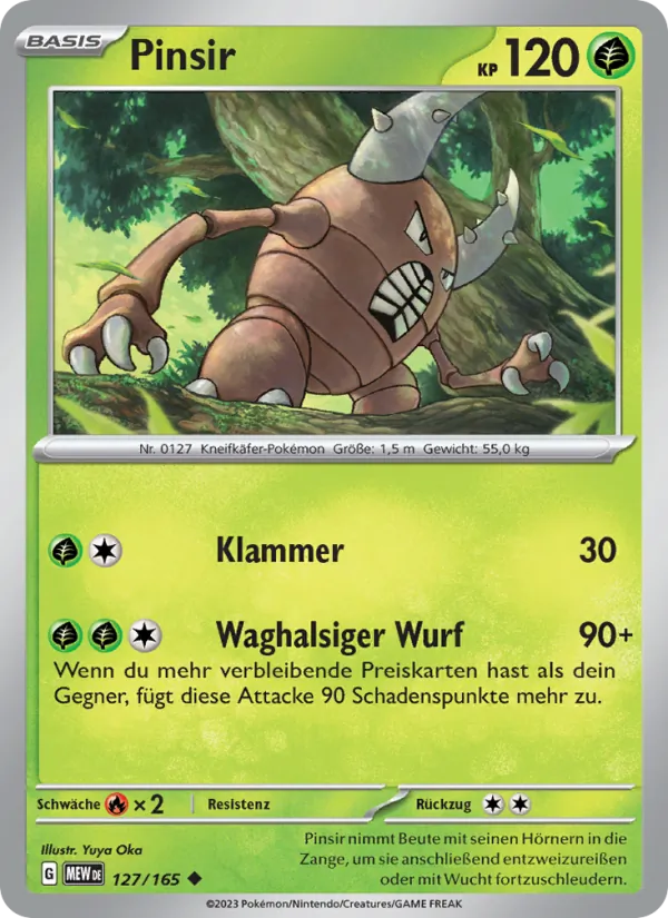 Pinsir 151 127/165