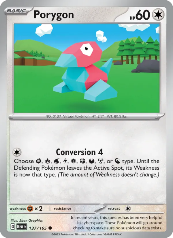 Porygon 151 137/165
