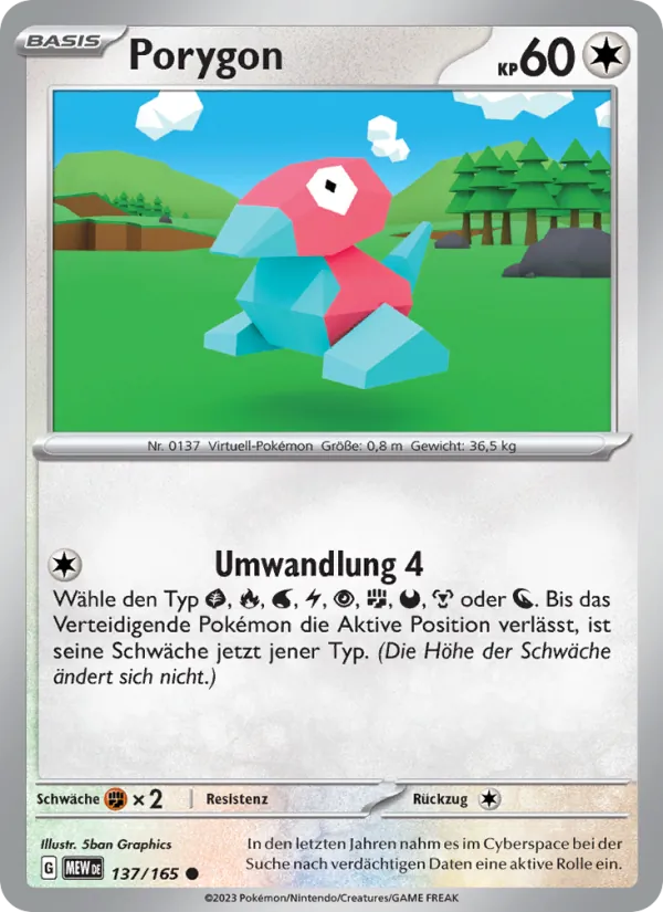 Porygon 151 137/165