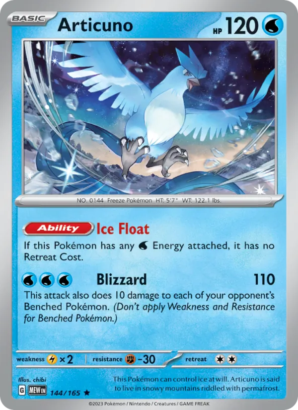 Articuno 151 144/165