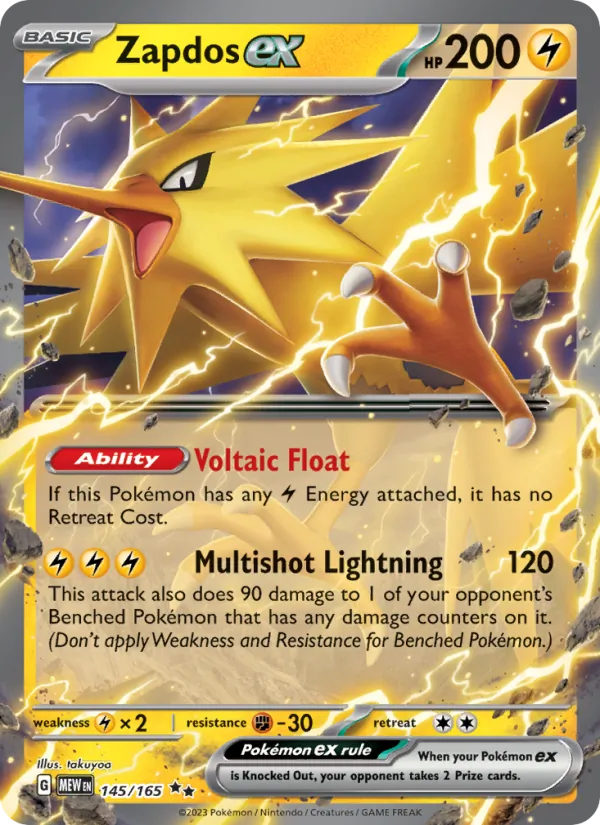 Zapdos ex 151 145/165