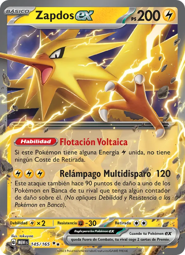 Zapdos ex 151 145/165