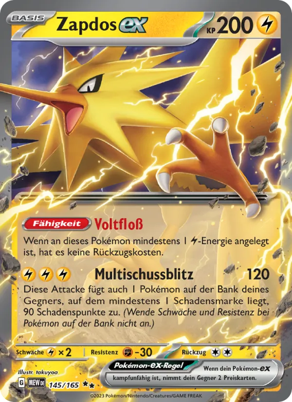 Zapdos-ex 151 145/165