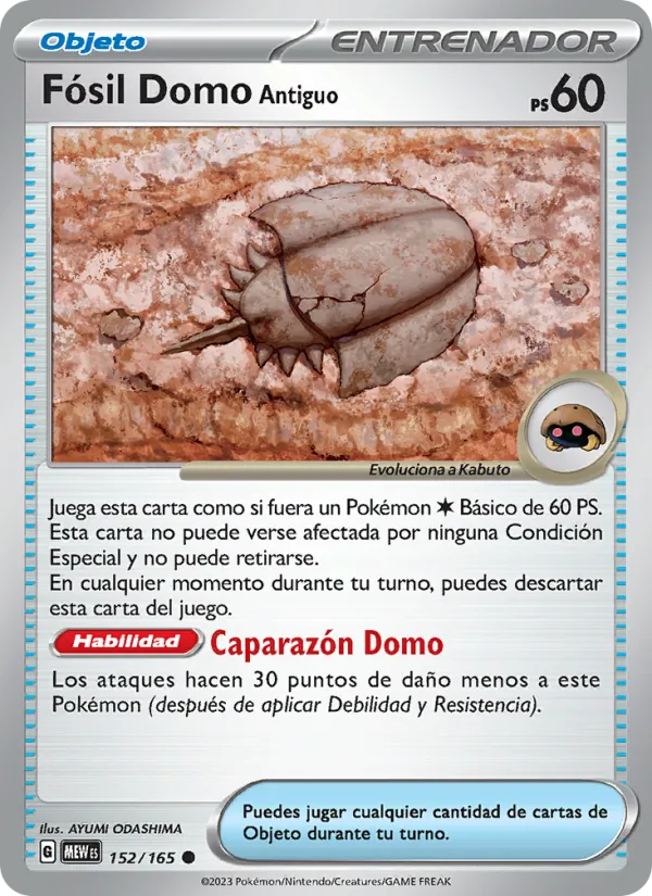 Fósil Domo Antiguo 151 152/165