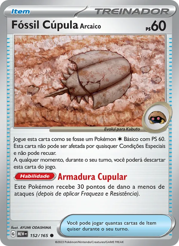 Fóssil Cúpula Arcaico 151 152/165