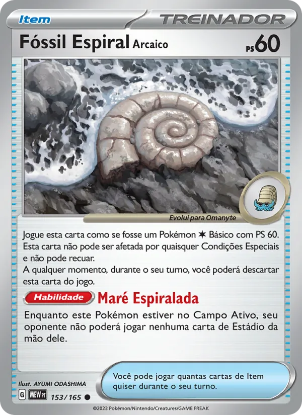 Fóssil Espiral Arcaico 151 153/165