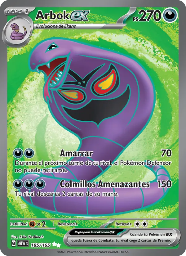 Arbok ex 151 185/165