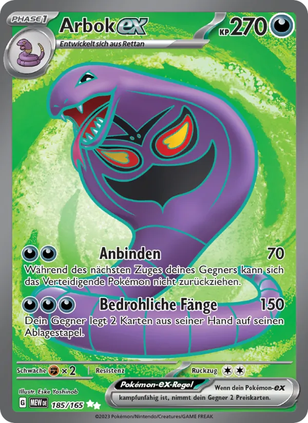 Arbok-ex 151 185/165