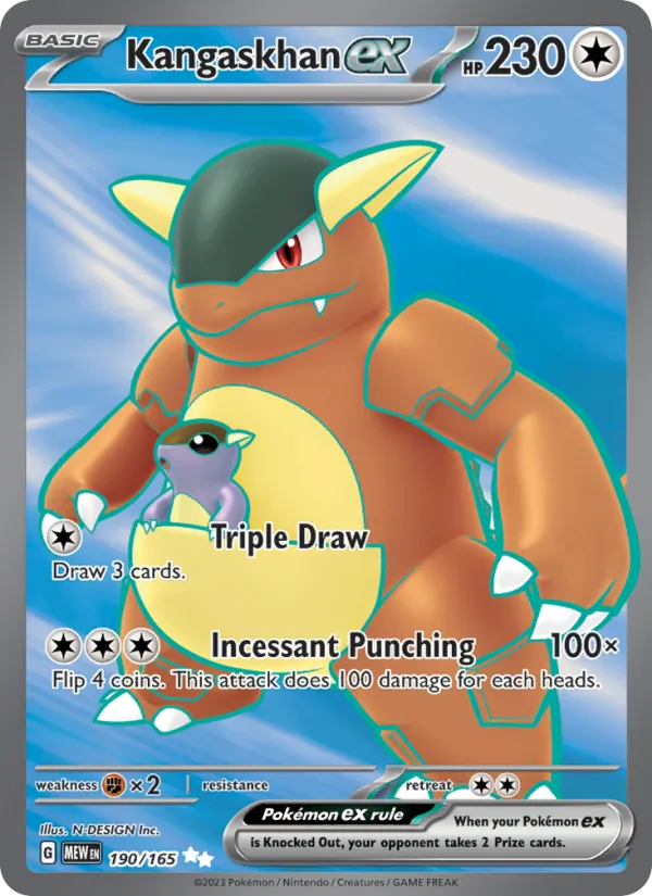 Kangaskhan ex 151 190/165