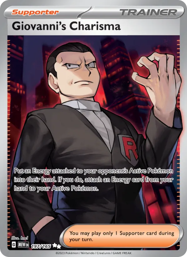 Giovanni's Charisma 151 197/165