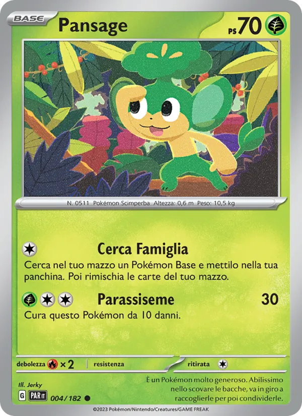 Pansage Paradosso Temporale 004/182