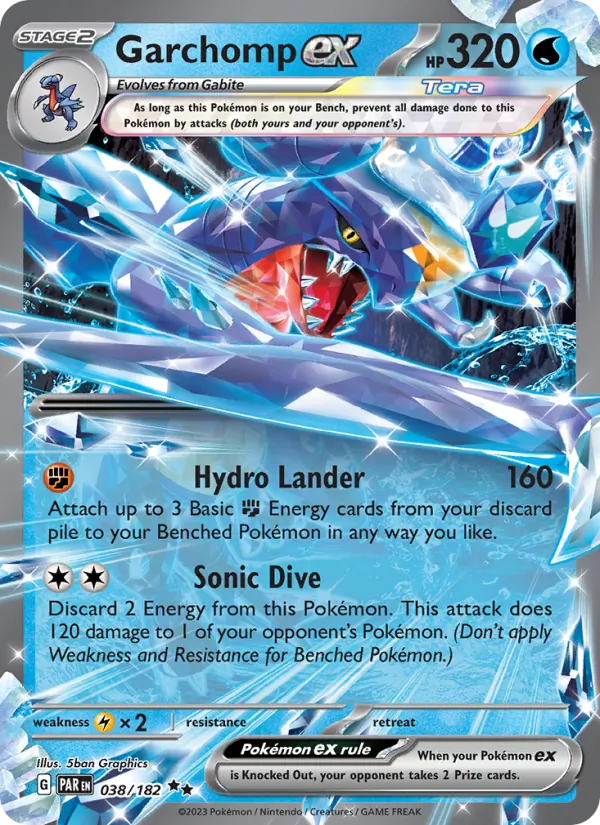 Garchomp ex Paradox Rift 038/182
