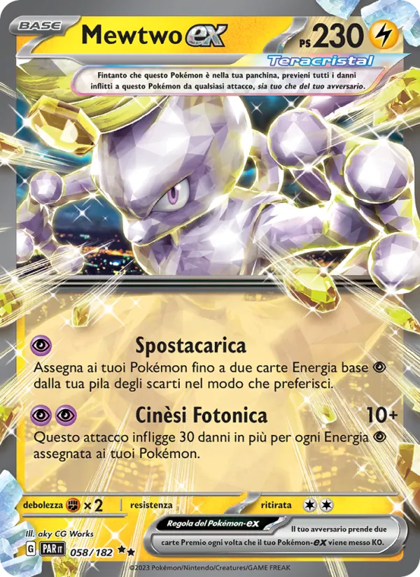 Mewtwo-ex Paradosso Temporale 058/182