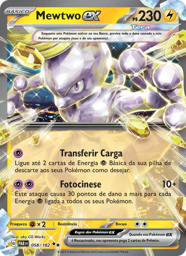 Mewtwo ex Fenda Paradoxal 058/182