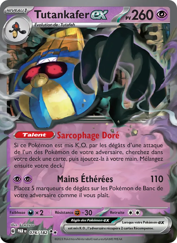 Tutankafer-ex Faille Paradoxe 076/182
