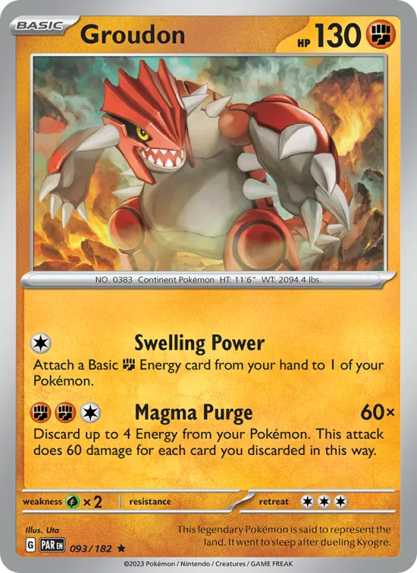Groudon Paradox Rift 093/182