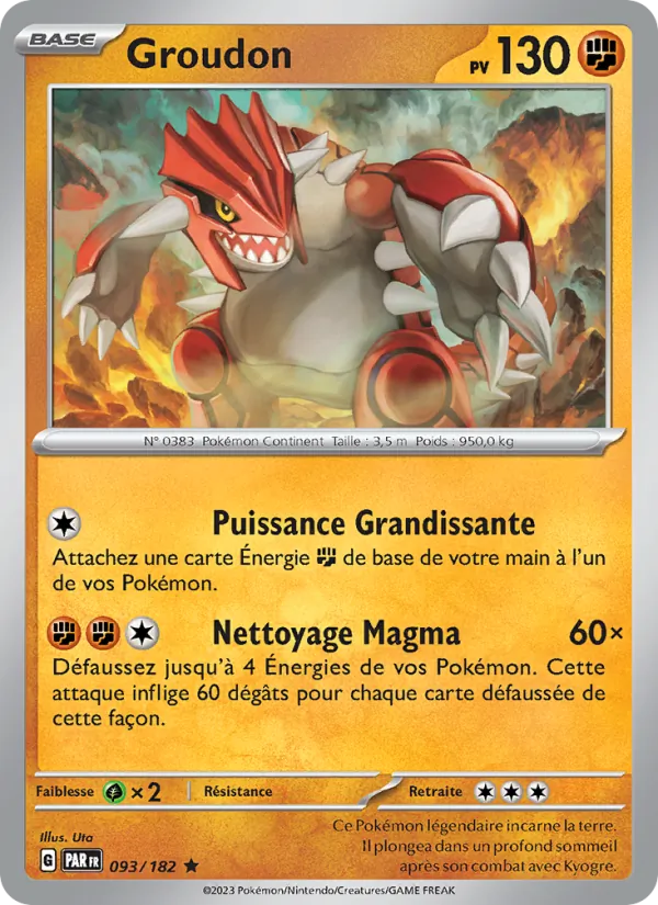 Groudon Faille Paradoxe 093/182