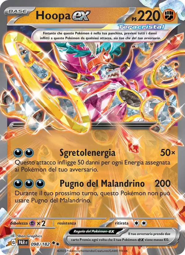 Hoopa-ex Paradosso Temporale 098/182