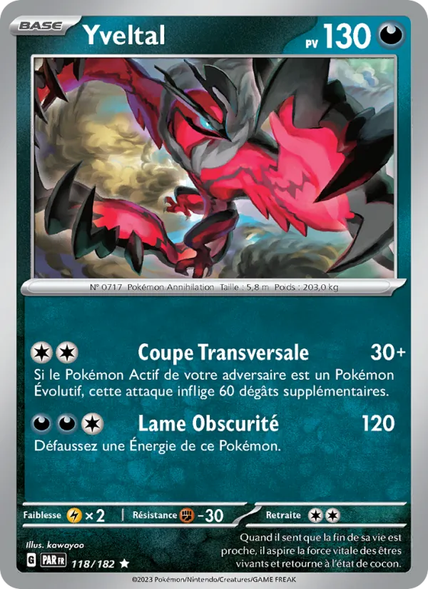 Yveltal Faille Paradoxe 118/182
