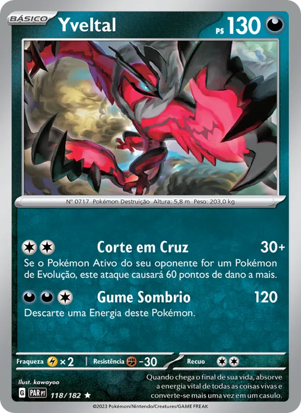 Yveltal Fenda Paradoxal 118/182