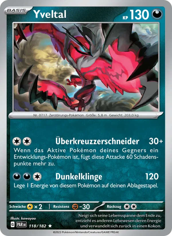 Yveltal Paradoxrift 118/182