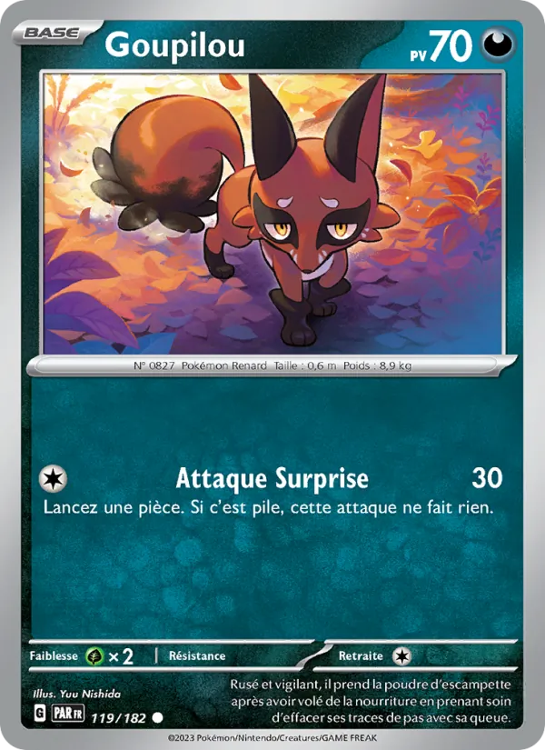 Goupilou Faille Paradoxe 119/182