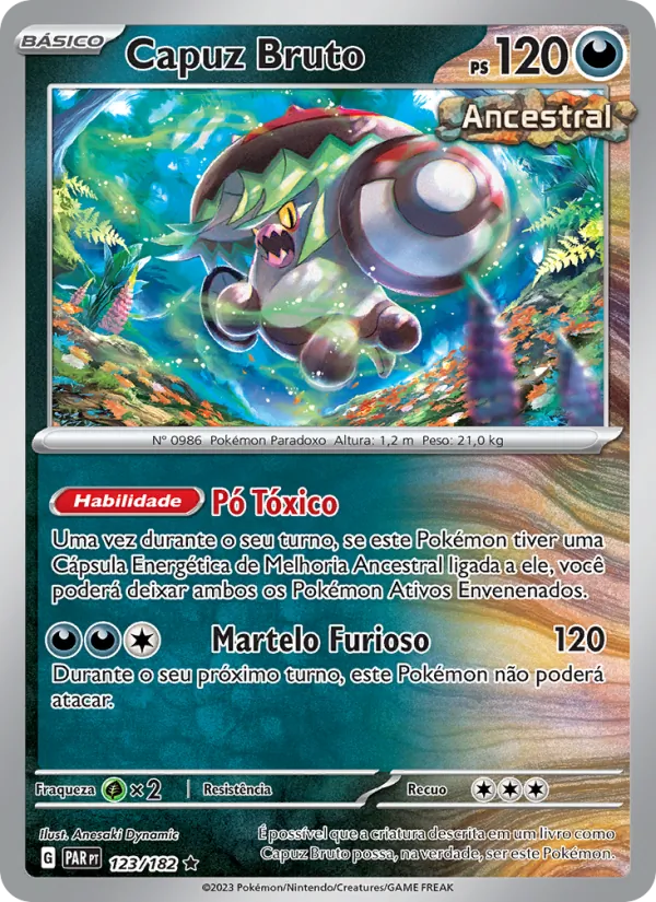 Capuz Bruto Fenda Paradoxal 123/182