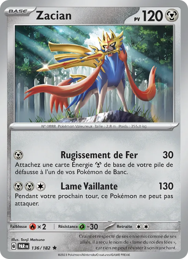 Zacian Faille Paradoxe 136/182