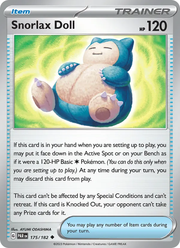 Snorlax Doll Paradox Rift 175/182