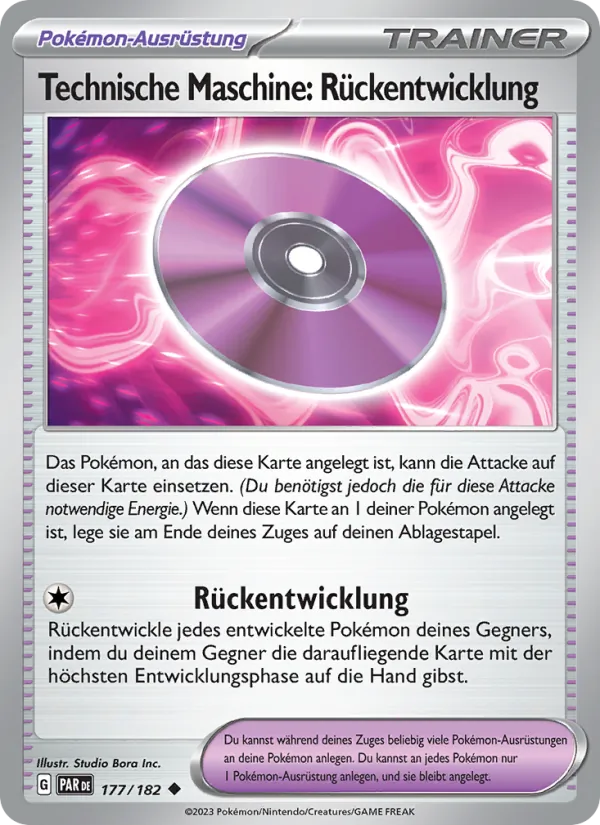 Technische Maschine: Rückentwicklung Paradoxrift 177/182