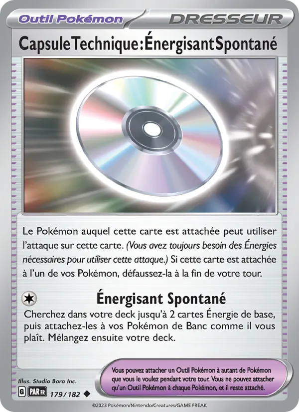 Capsule Technique : Énergisant Spontané Faille Paradoxe 179/182