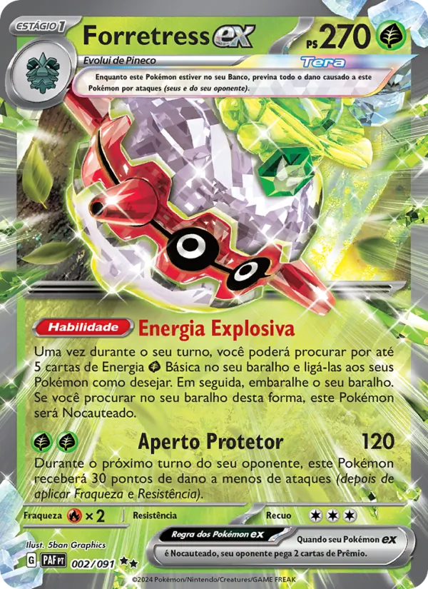 Forretress ex Destinos de Paldea 002/91