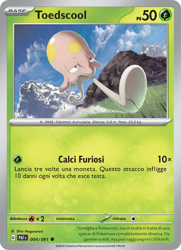 Toedscool Destino di Paldea 004/91