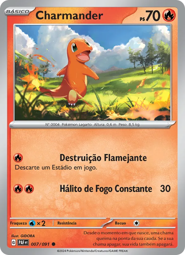 Charmander Destinos de Paldea 007/91