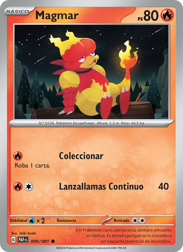 Magmar Destinos de Paldea 009/91