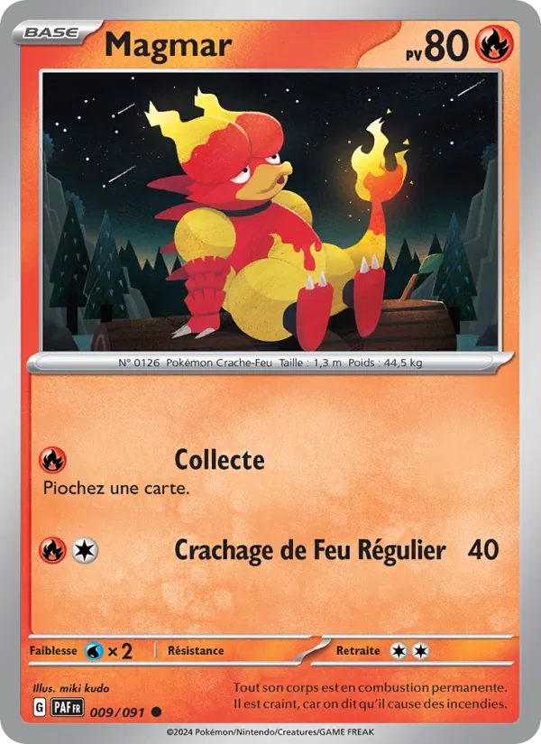 Magmar Destinées de Paldea 009/91