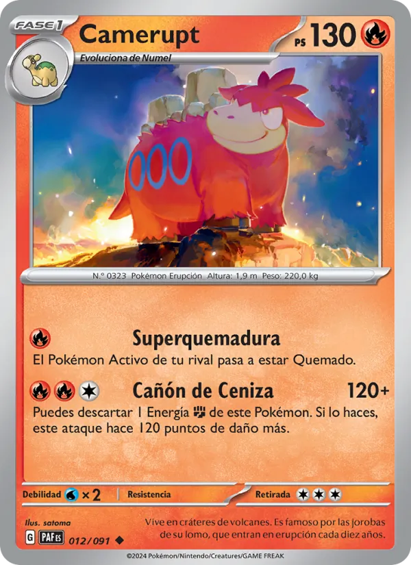 Camerupt Destinos de Paldea 012/91