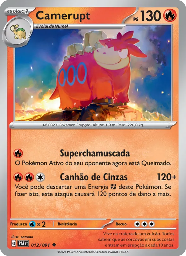 Camerupt Destinos de Paldea 012/91
