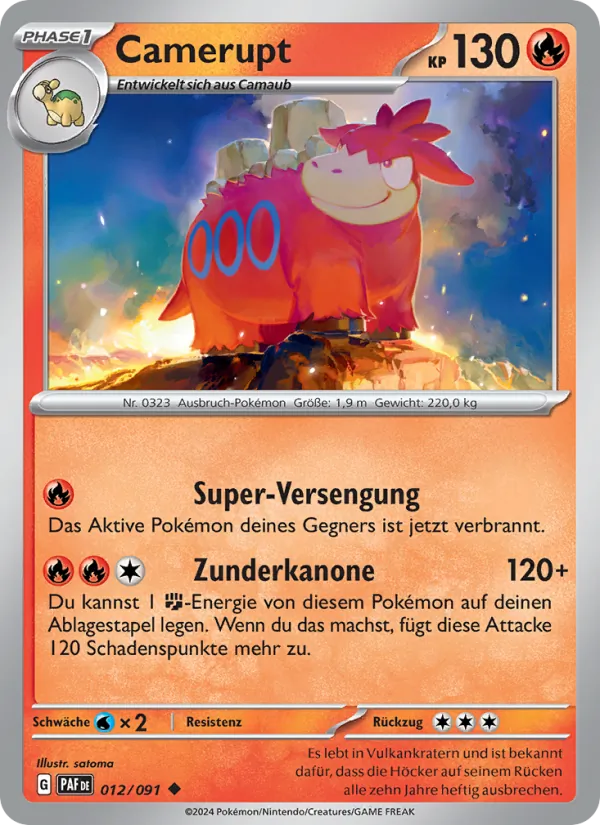 Camerupt Paldeas Schicksale 012/91