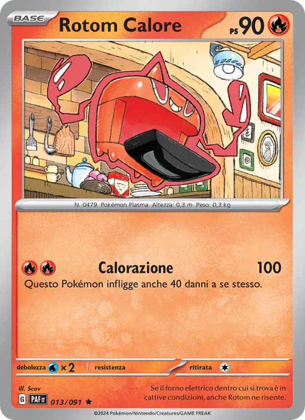 Rotom Calore Destino di Paldea 013/91