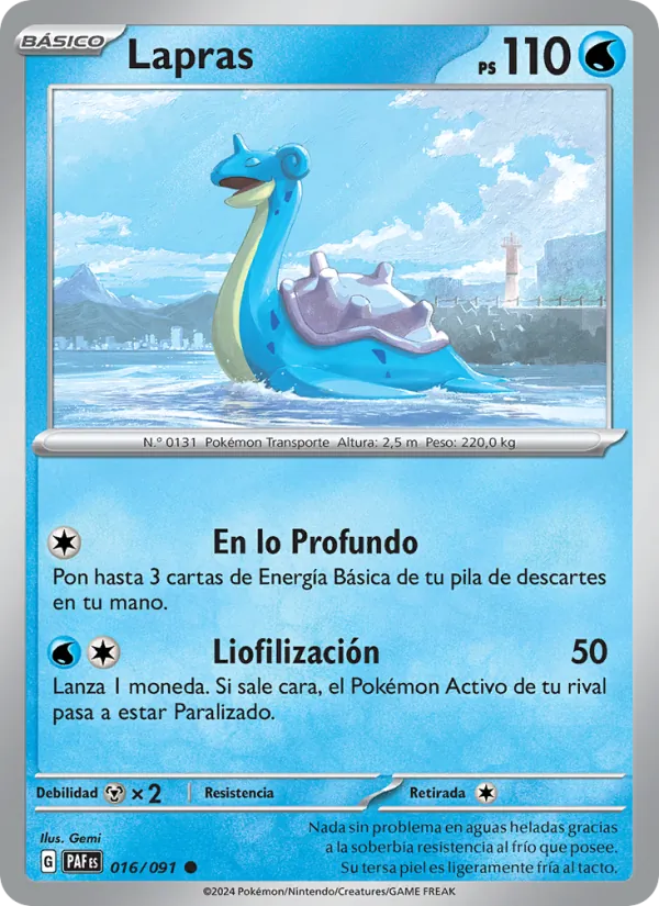 Lapras Destinos de Paldea 016/91