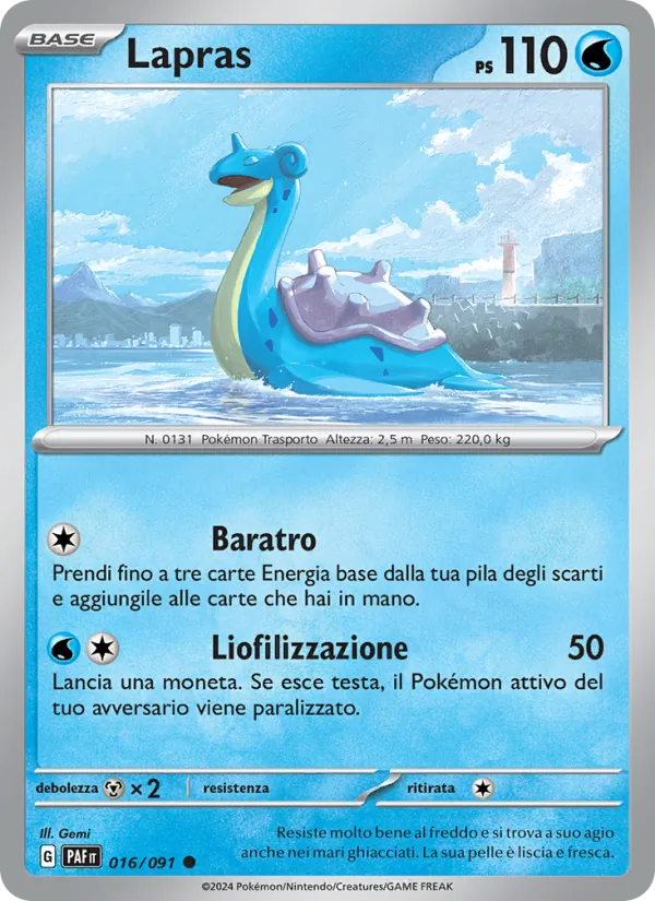 Lapras Destino di Paldea 016/91