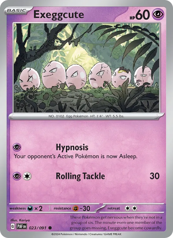 Exeggcute Paldean Fates 023/91