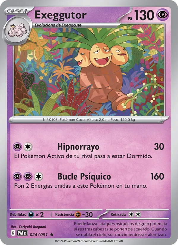 Exeggutor Destinos de Paldea 024/91